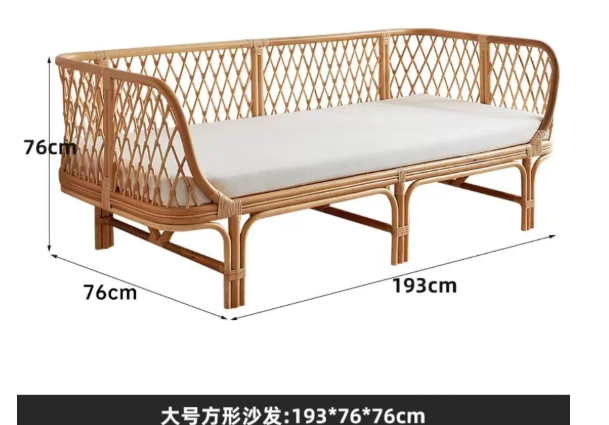 Outdoor Furniture Lounge - ラタンラウンジチェアソファシングルチェア屋外用ウィッカーナチュラル手作り家具