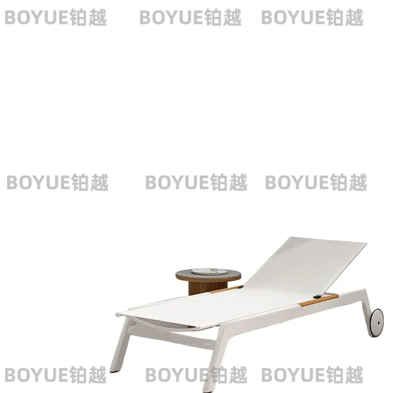 Deck Chair Lounger - 屋外ビーチチェア プールラウンジャー パティオ家具 バルコニー 中庭 リクライニングチェア