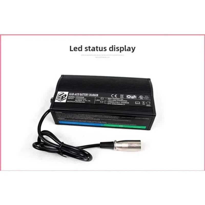 Outdoor Furniture Ideas - 24V 5A 酸性 AGM GEL バッテリー充電器、モビリティスクーターまたは電動車椅子用、C-E