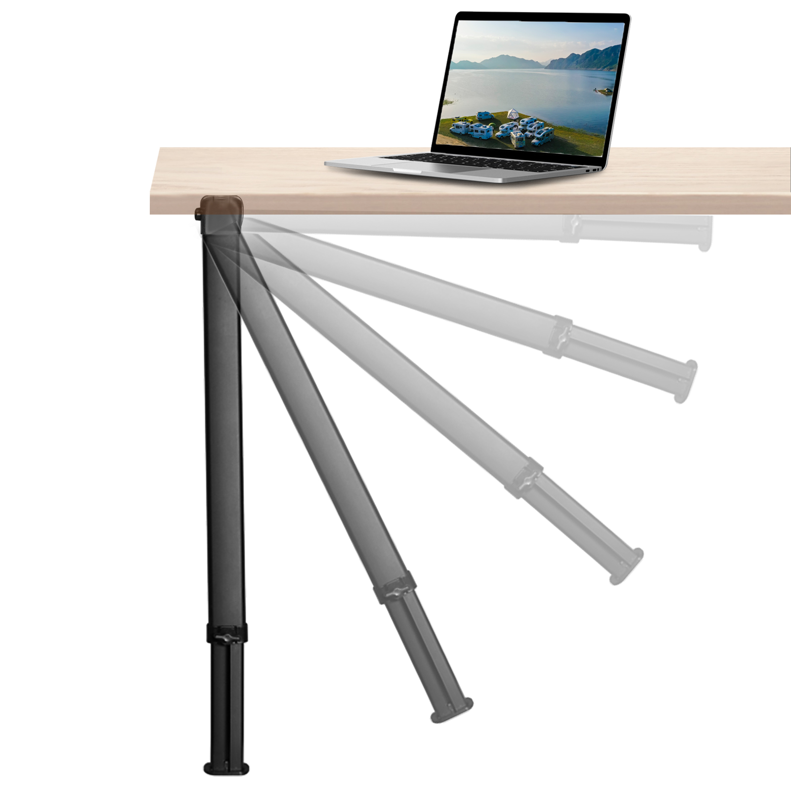 Outdoor Furniture Legs - RVテーブル脚 高さ調整可能 54-93cm 折りたたみ式家具脚 ヘビーデューティーサポート マリンキャンパー改造