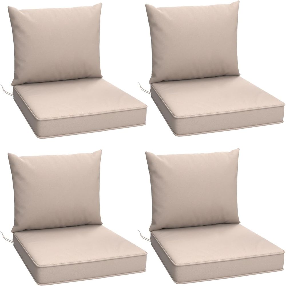 Outdoor Furniture Cushions 24 X 24 - 屋外用チェアクッション4個セット、24 x 24インチのパティオ家具クッション、防滴カバー付き、屋外用クッションまたはパティオ家具用