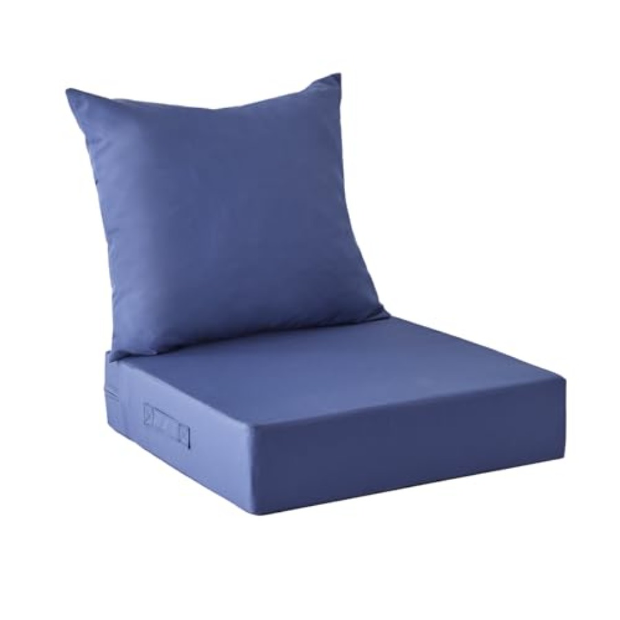 Outdoor Furniture Cushions 24 X 24 - パティオ家具用屋外クッション、屋外シートクッションセット 24 x 24 x 5.75インチ、防水性と耐退色性のある屋外用椅子クッション