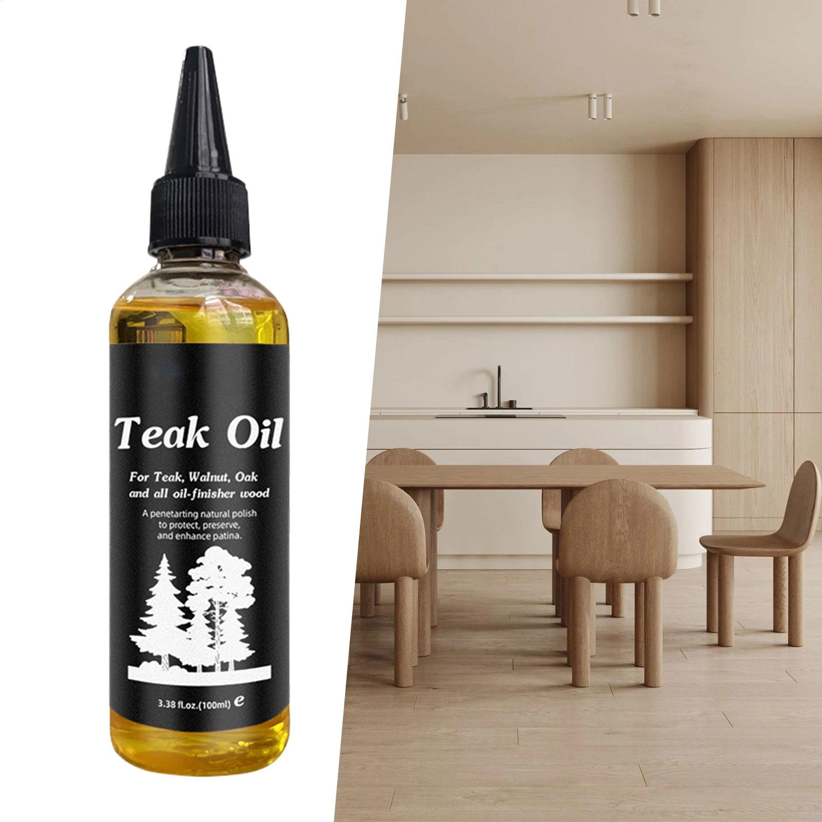 Outdoor Furniture Oil Teak - 100ml 家具オイル 木材磨き家具 硬木磨き剤 コンディショナー 非油性ウッドケア