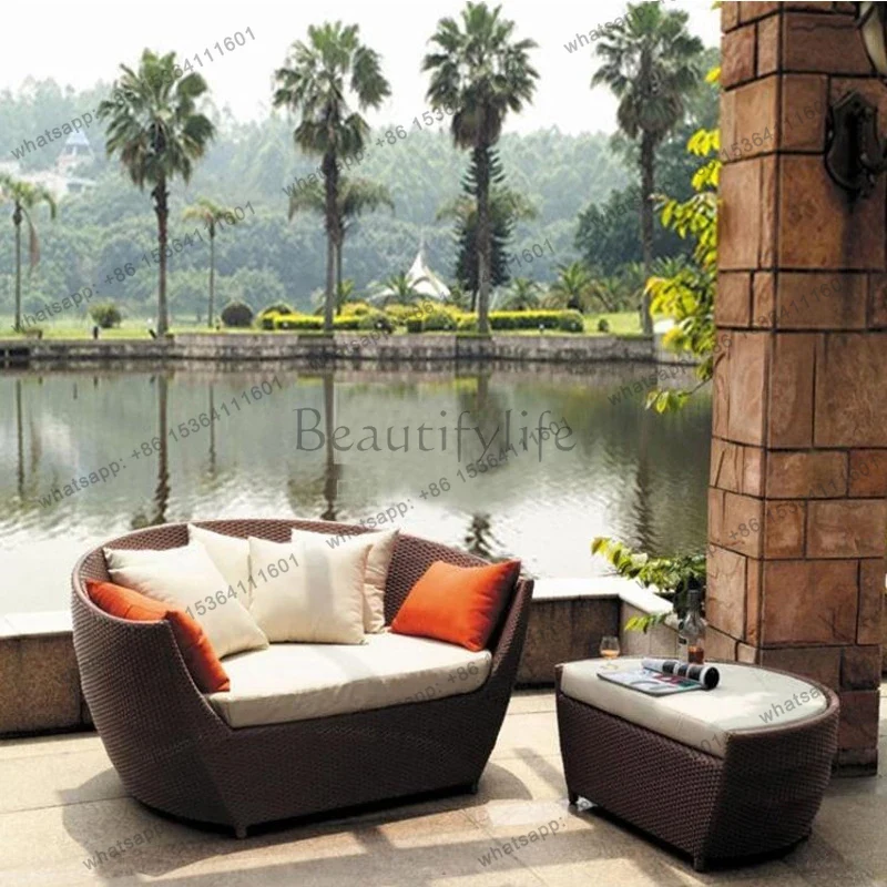 zj.シンプルレジャー和風ガーデンソファ 高級感あふれるオリ - Outdoor Furniture Japanese Style のレビューと価格