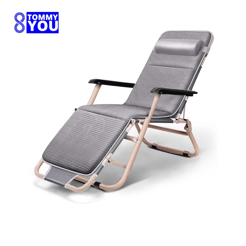 折りたたみラウンジチェア オフィスランチ 睡眠用ベッド シン - Deck Chair Lounger のレビューと価格