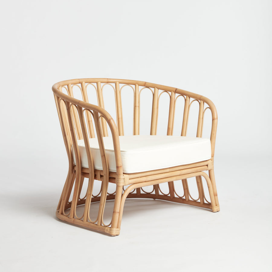 ラタンラウンジチェアソファシングルチェア屋外用ウィッカーナチ - Outdoor Furniture Lounge のレビューと価格