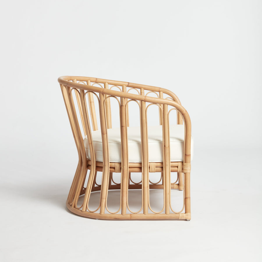 ラタンラウンジチェアソファシングルチェア屋外用ウィッカーナチ - Outdoor Furniture Lounge のレビューと価格