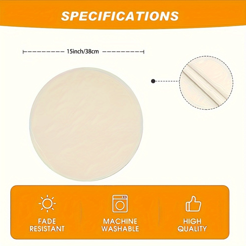 VIKAMA ラウンド型テーブルマット パンプキン柄 バッフ - Outdoor Furniture Dining のレビューと価格