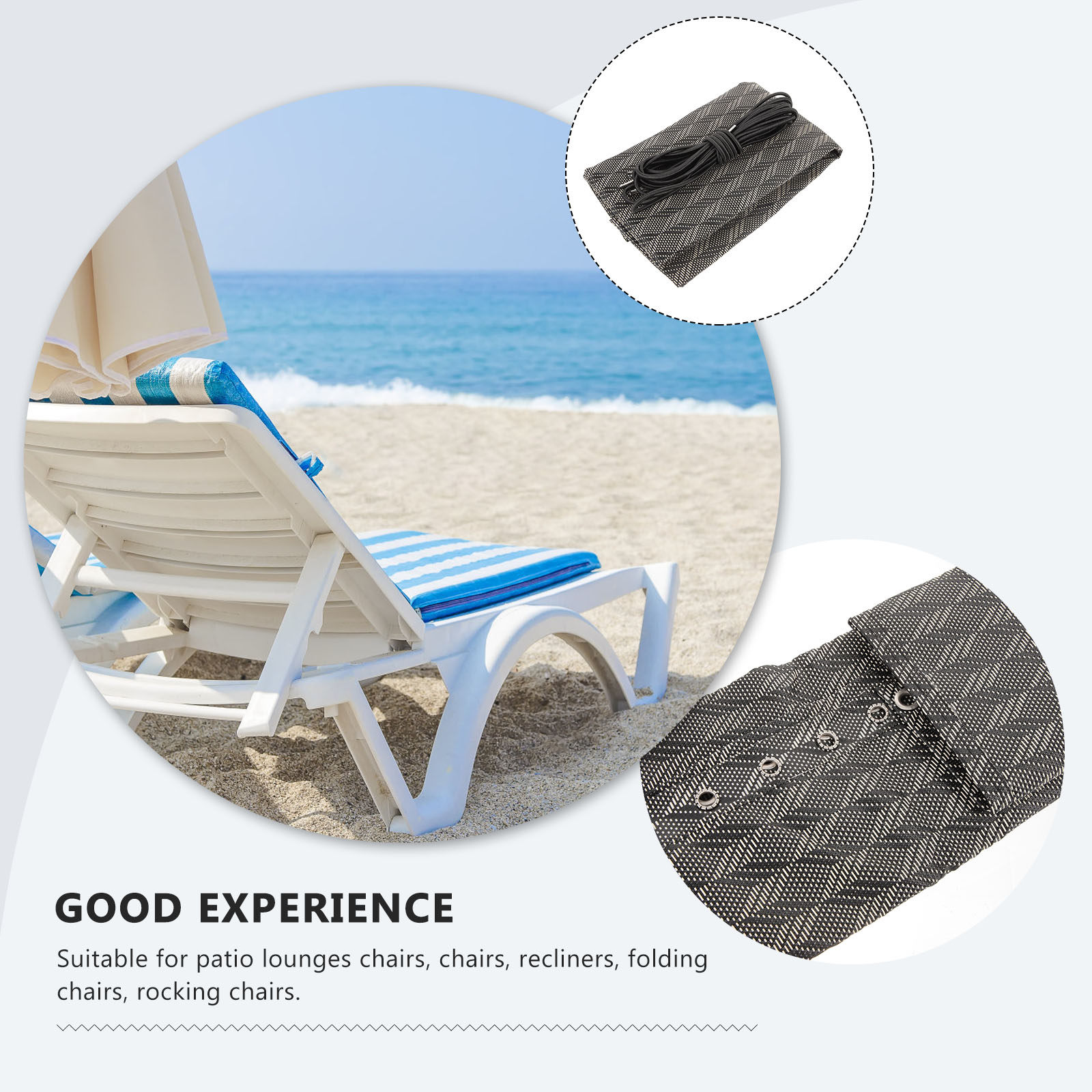 屋外パティオ、バルコニー、キャンプ、ビーチチェアの交換用キャ - Outdoor Furniture Balcony のレビューと価格