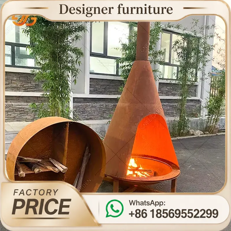煙突付きポータブル木質ペレットストーブ、モダンな暖房器具、ア - Outdoor Furniture Wood のレビューと価格