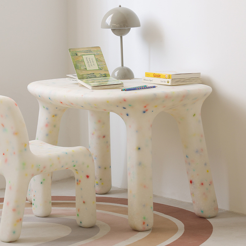 子供用学習机と椅子セット、背もたれ付き、かわいいロースツール - Outdoor Furniture Small のレビューと価格