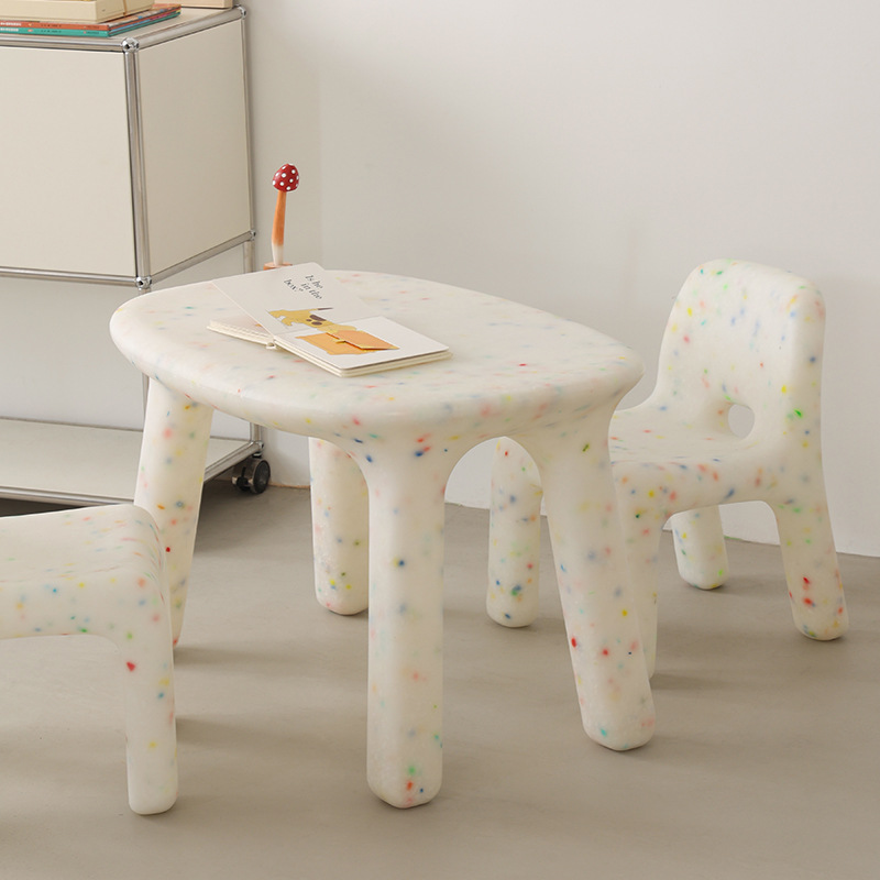 子供用学習机と椅子セット、背もたれ付き、かわいいロースツール - Outdoor Furniture Small のレビューと価格