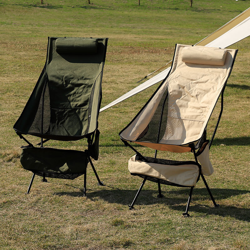 軽量アルミニウム合金製折りたたみキャンプチェア – ポータブ - Deck Chair Lounger のレビューと価格