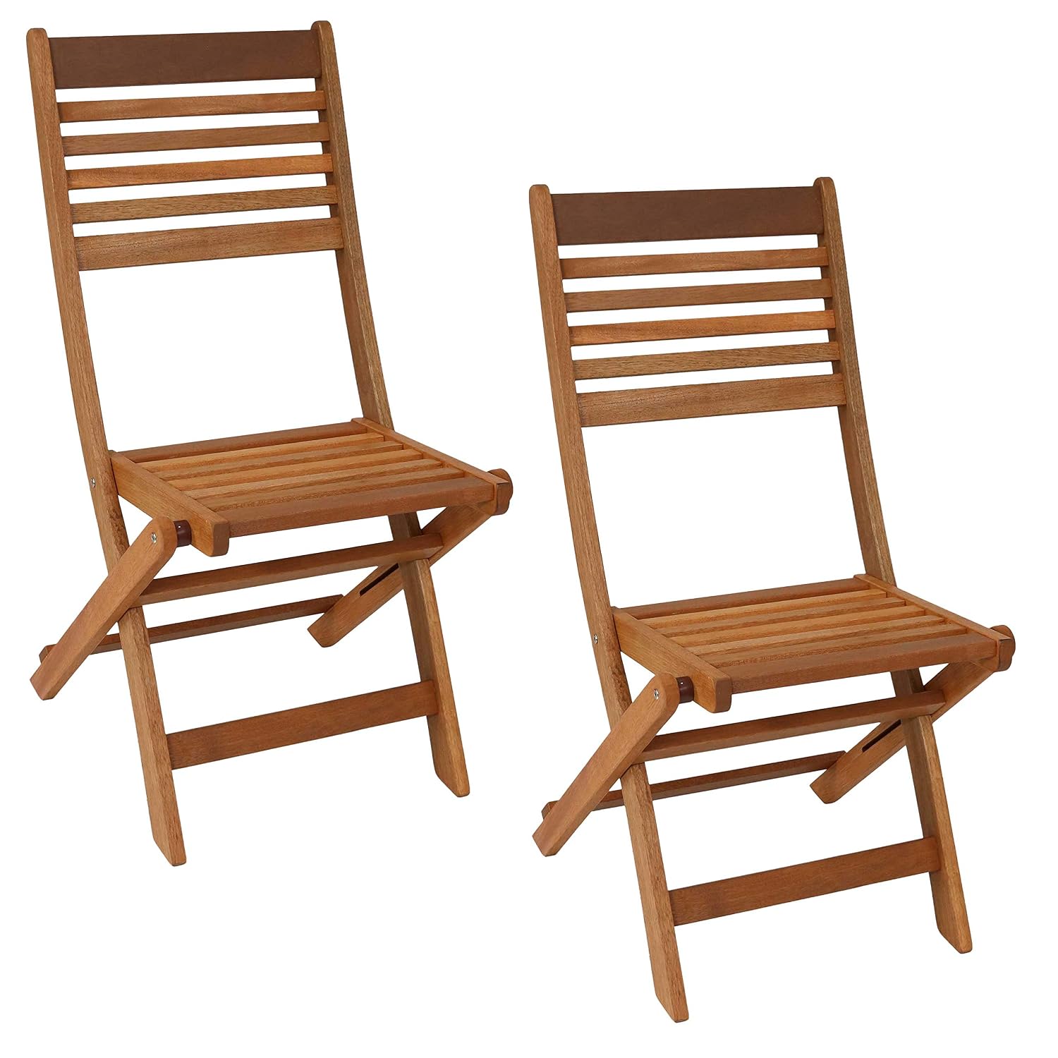 屋外用折りたたみ木製パティオチェアセット2脚、組み立て不要、 - Outdoor Furniture Oil Teak のレビューと価格
