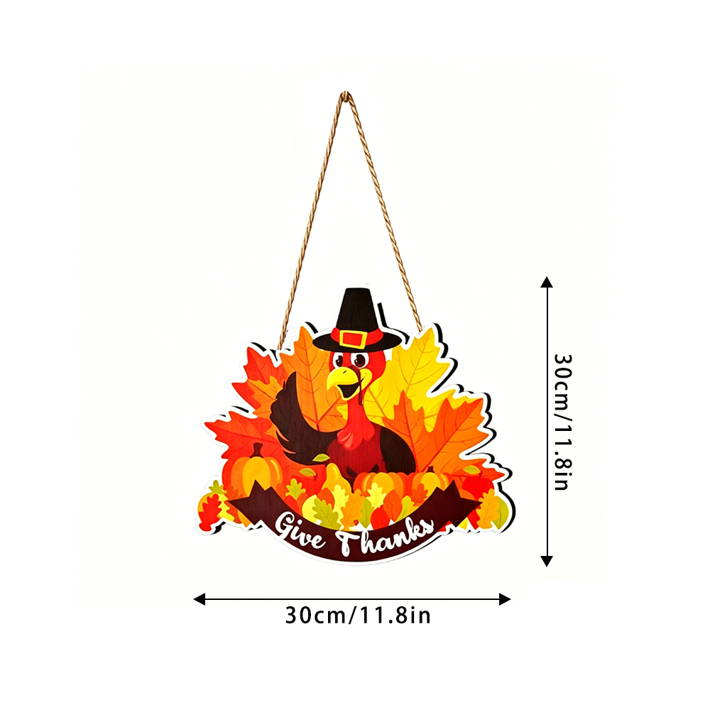 秋の七面鳥感謝祭ドアハンガー素朴な農家風感謝祭収穫デコレーシ - Outdoor Furniture Turkey のレビューと価格