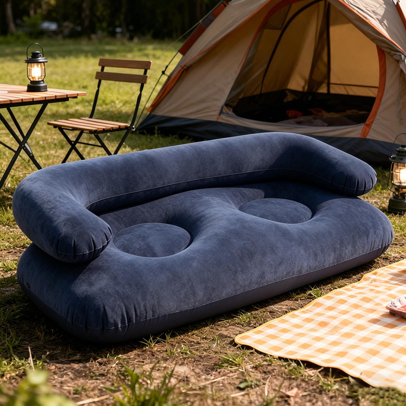 ダブルインフレータブルエアソファ2人掛けレイジーカウチヘビー - Outdoor Furniture Lounge のレビューと価格