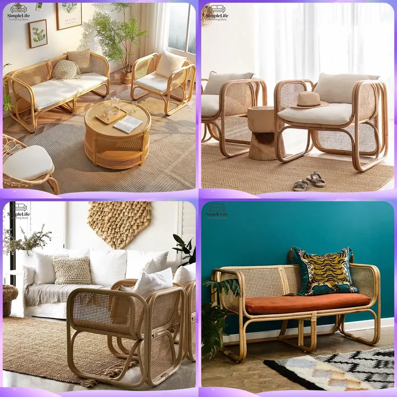 和風ラタン屋外ソファセット、バルコニーガーデンパティオ家具、 - Outdoor Furniture Japanese Style のレビューと価格