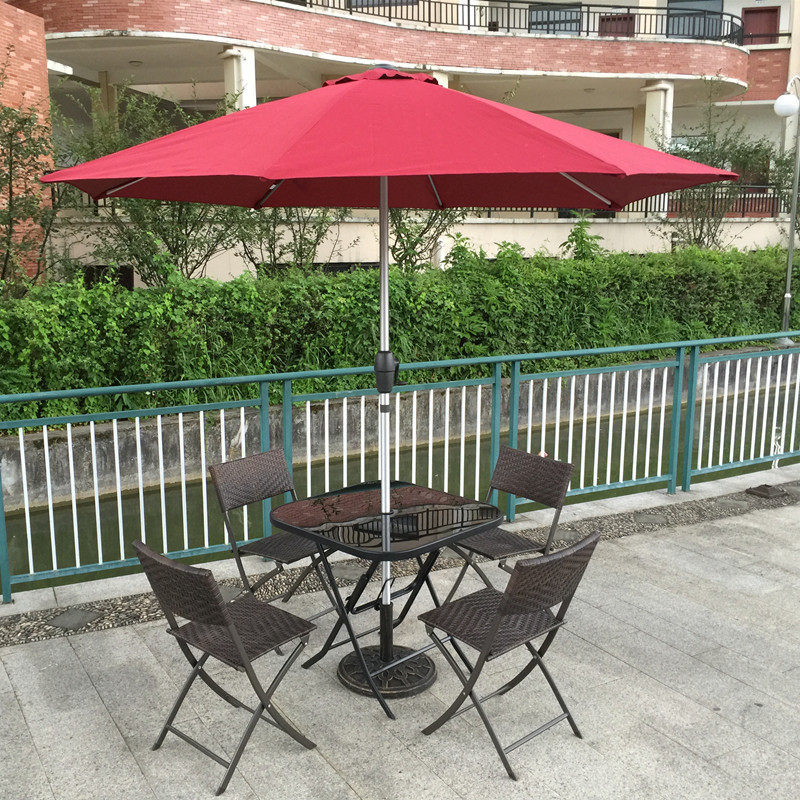 折りたたみ式屋外ガーデンセット ラタンチェア 小型コーヒーテ - Outdoor Furniture Small のレビューと価格