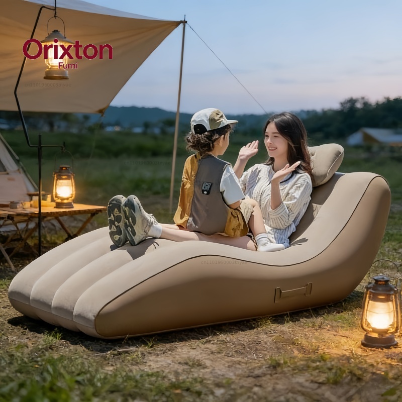 屋外用ポータブル自動膨張式ラウンジチェア - 防水キャンプ用 - Outdoor Furniture Lounge のレビューと価格