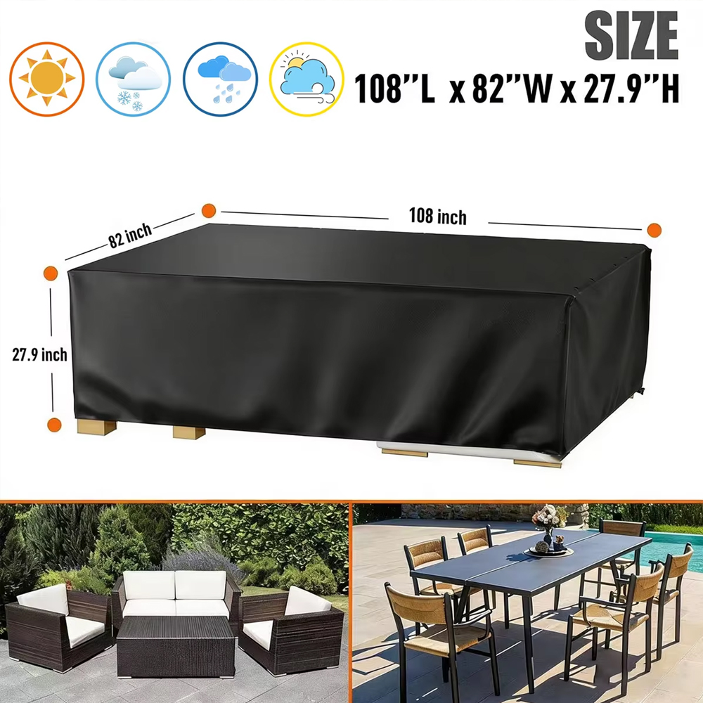 カスタムメイド 210D 防水屋外テラスガーデン家具カバー  - Outdoor Furniture Balcony のレビューと価格