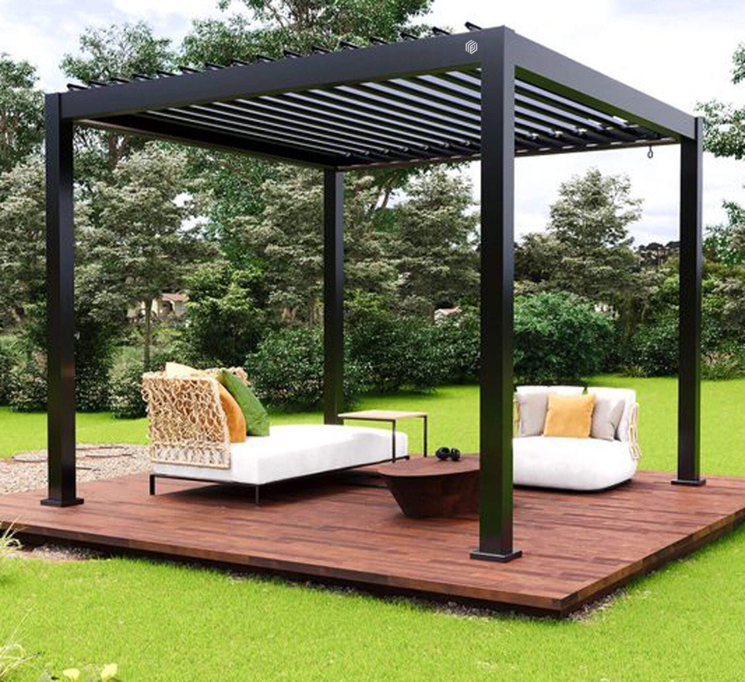 様々なサイズの屋外用耐雨性環境に優しいパビリオン、電動調整式 - Outdoor Furniture Ideas のレビューと価格
