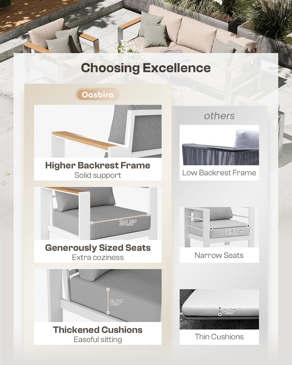 アルミ製屋外用二人掛けソファ、防錆仕様、取り外し可能＆洗濯可 - Outdoor Furniture Balcony のレビューと価格