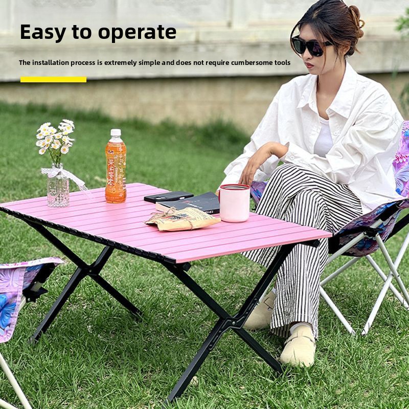 屋外折りたたみ式クロスレッグポータブルエッグロールテーブル、 - Outdoor Furniture Legs のレビューと価格