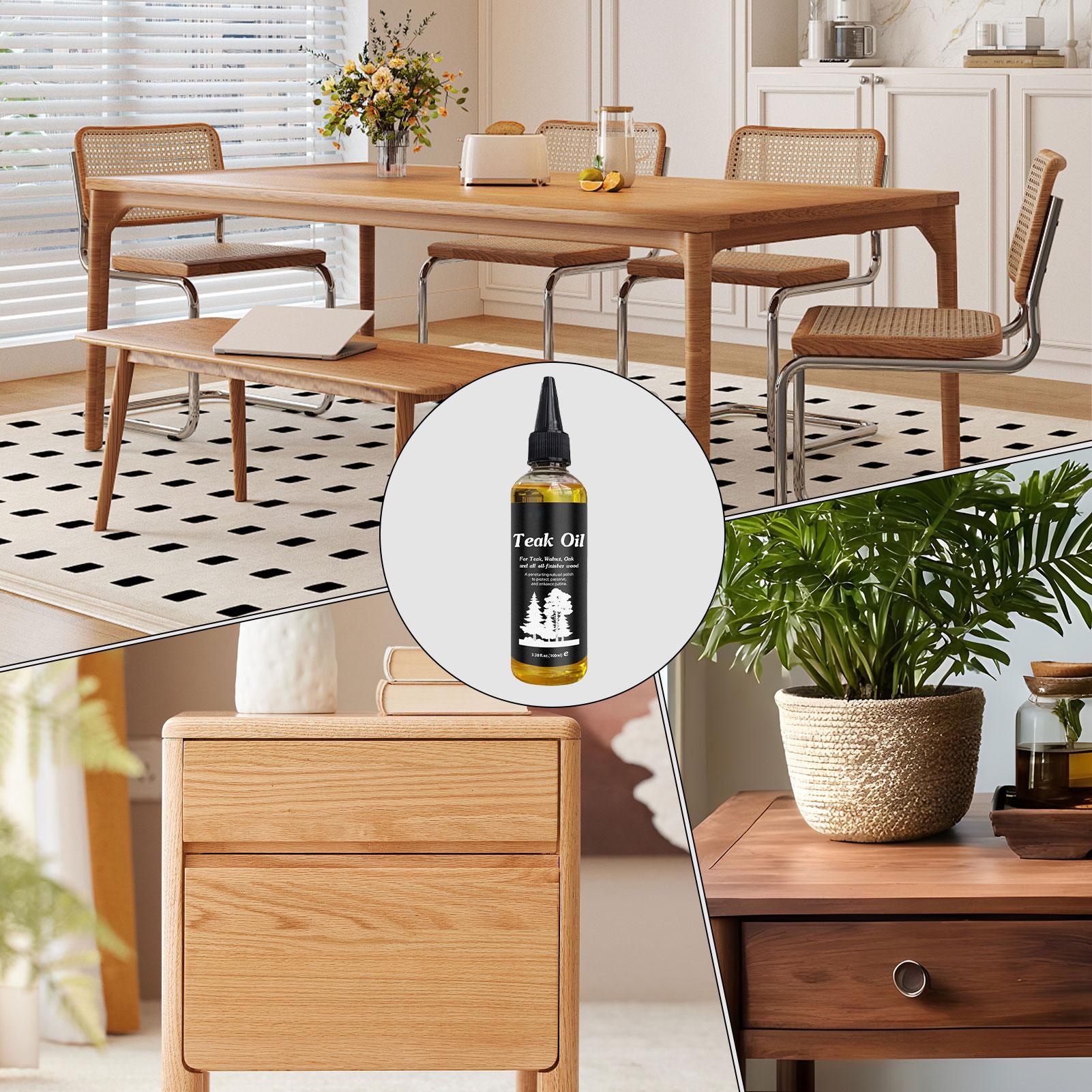 100ml 家具オイル ウッドポリッシュ ナチュラル ジェン - Outdoor Furniture Oil Teak のレビューと価格