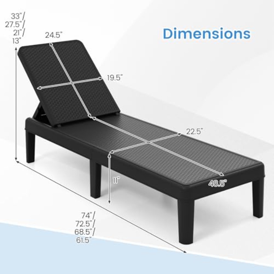 屋外用ラウンジャーチェア2脚セット（プール、庭、デッキ、ビー - Deck Chair Lounger のレビューと価格
