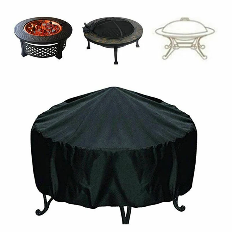 ファイヤーピットカバーラウンド火鉢ストーブカバー防水防風日焼 - Outdoor Furniture Ideas のレビューと価格