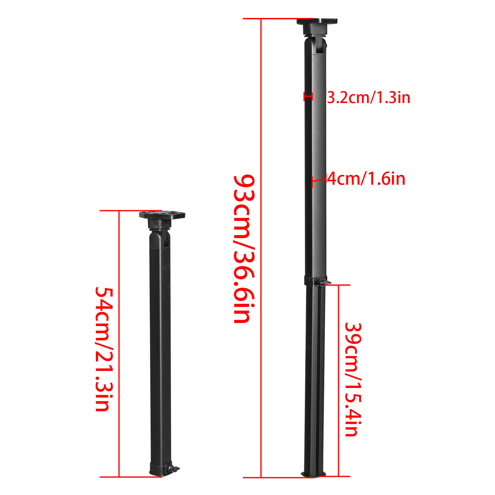 RVテーブル脚 高さ調整可能 54-93cm 折りたたみ式家 - Outdoor Furniture Legs のレビューと価格
