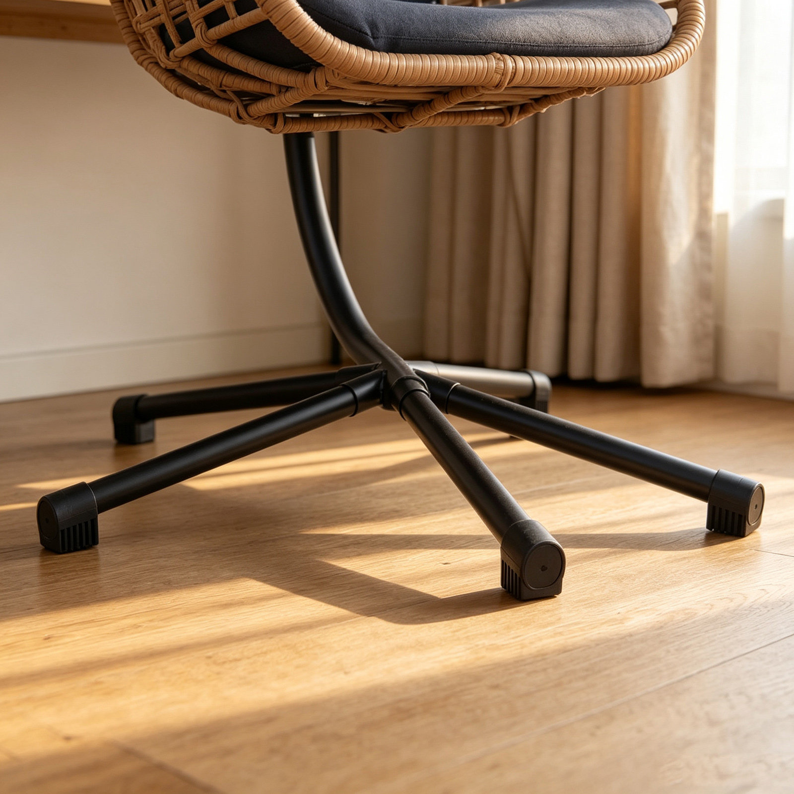 10個入り ブラックプラスチック製家具脚キャップ 38mm  - Outdoor Furniture Legs のレビューと価格