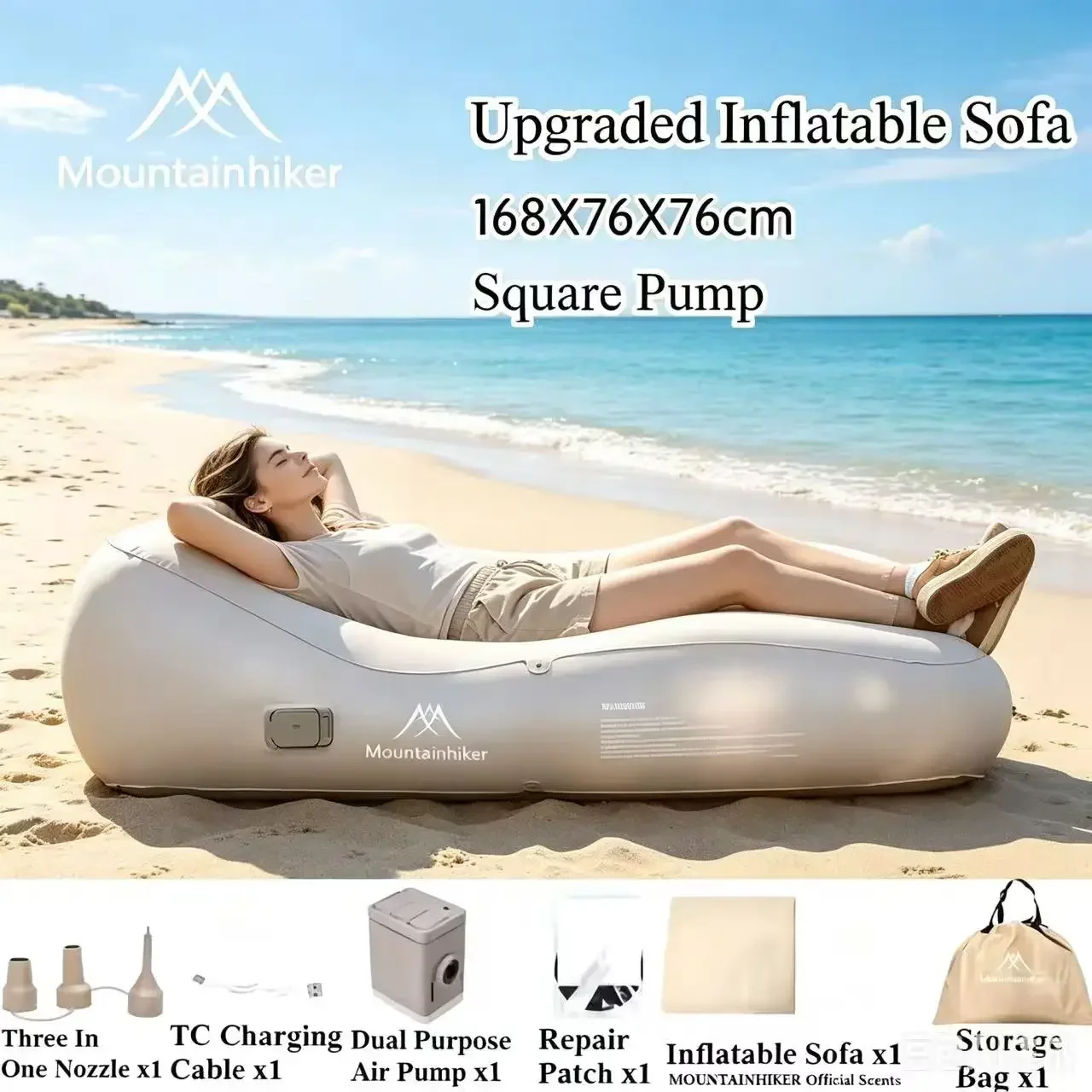 最新の屋外用インフレータブルソファ折りたたみ椅子水陸両用ビー - Outdoor Furniture Japanese Style のレビューと価格