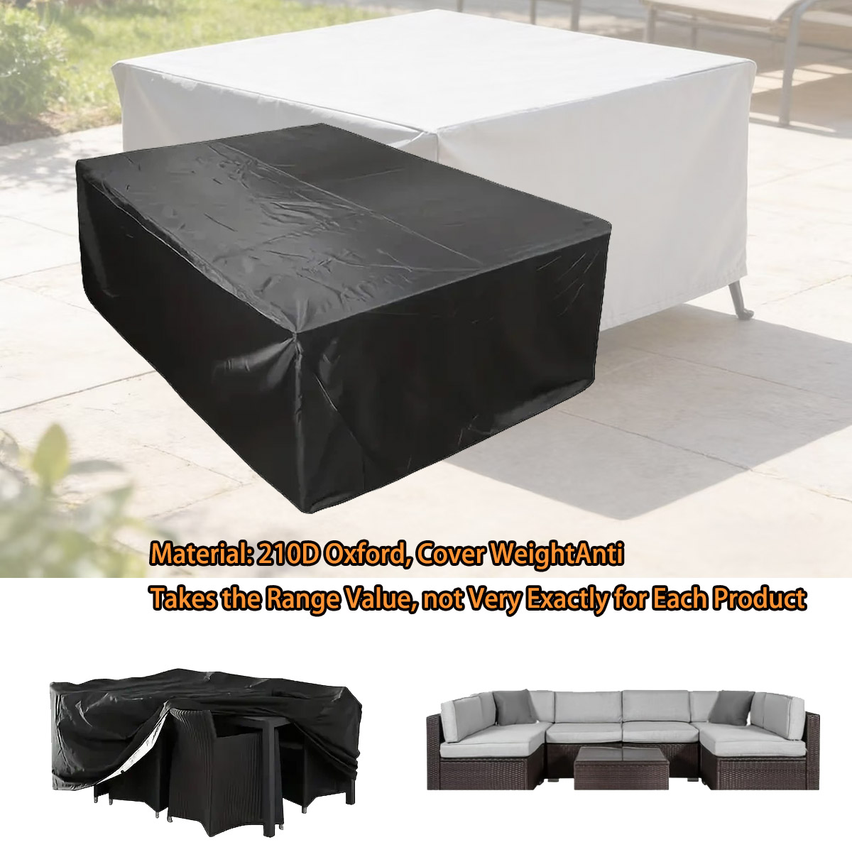 600サイズ展開の屋外家具カバー、紫外線防止、パティオガーデ - Outdoor Furniture Europe のレビューと価格
