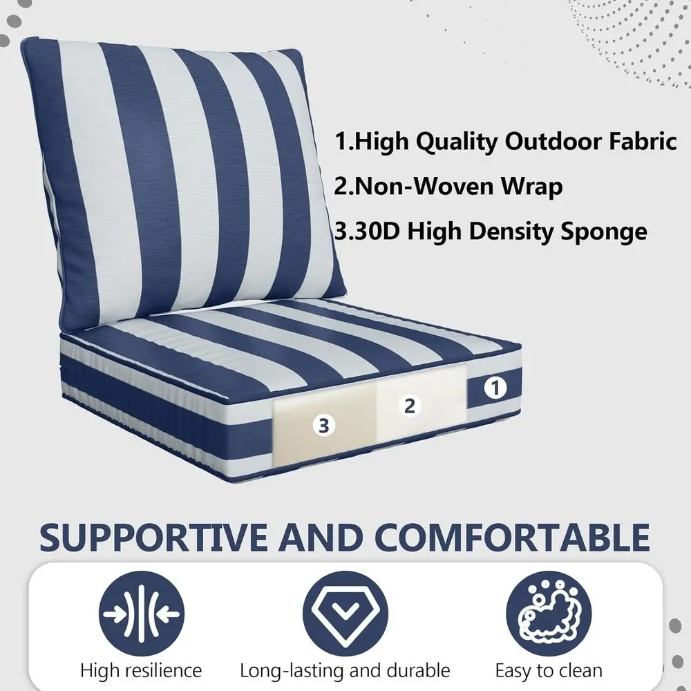 24 x 24 x 6インチの屋外用ディープシートクッション - Outdoor Furniture Cushions 24 X 24 のレビューと価格