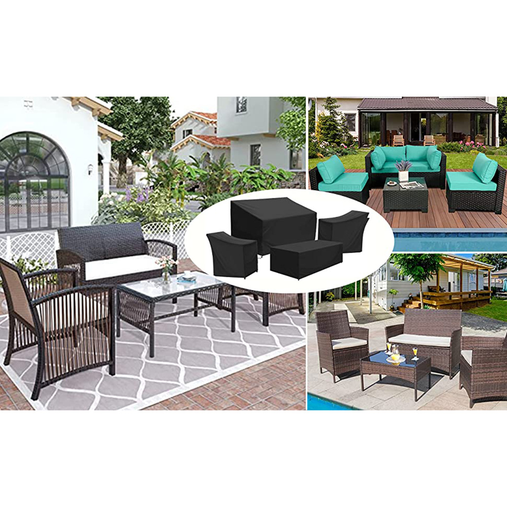 1-4 ピース屋外ベランダパティオガーデン家具カバーセット  - Outdoor Furniture Ideas のレビューと価格