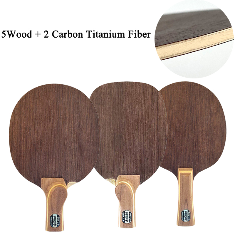 卓球ブレード 中国式/日本式ペンホールド 5ウッド2カーボン - Outdoor Furniture Wood のレビューと価格