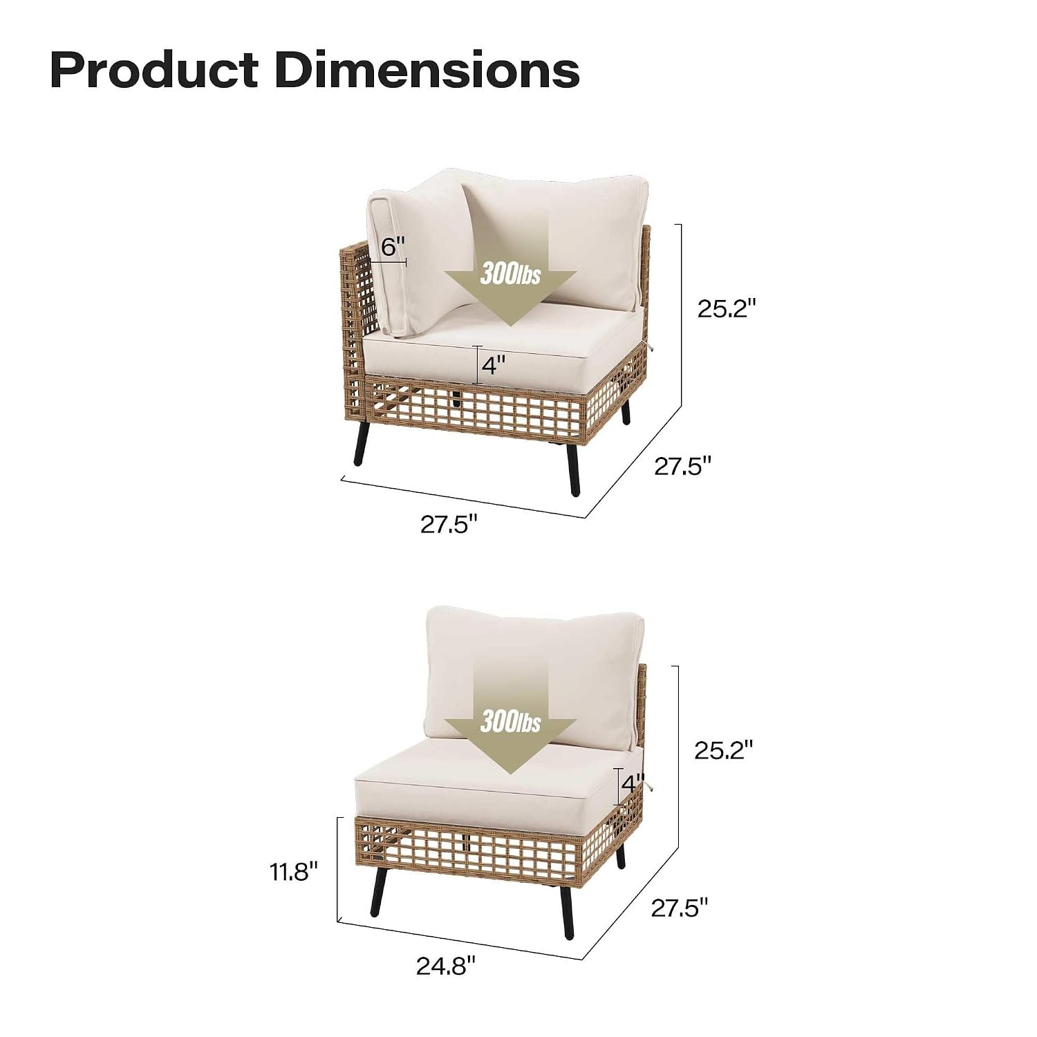 屋外用PE製ウィッカーパティオ家具セット 2ピース 全天候型 - Outdoor Furniture Balcony のレビューと価格