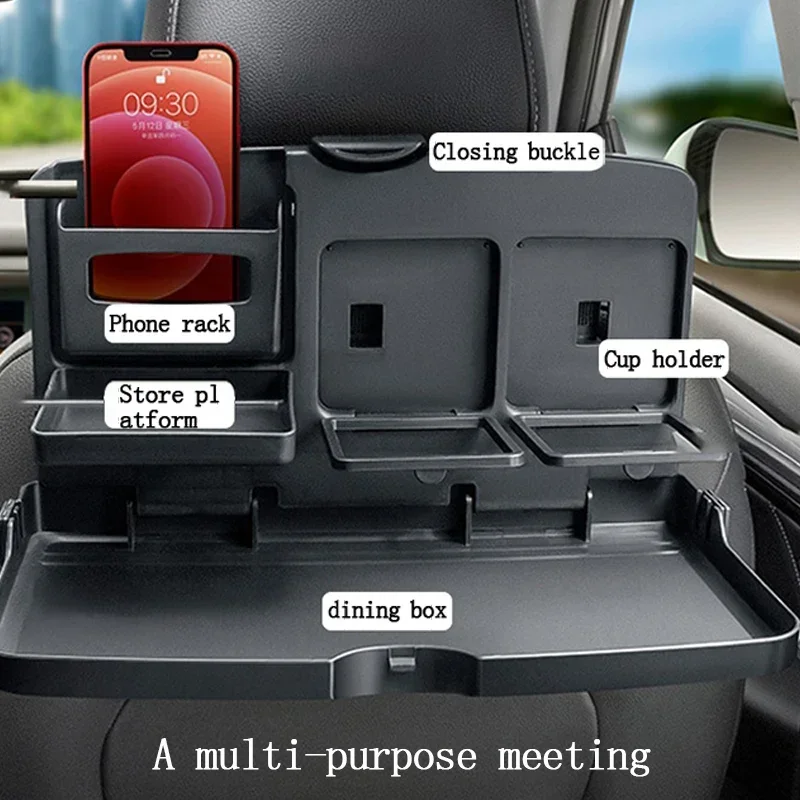 車の後部座席用折りたたみ式ダイニングテーブル - カップホル - Outdoor Furniture Dining のレビューと価格